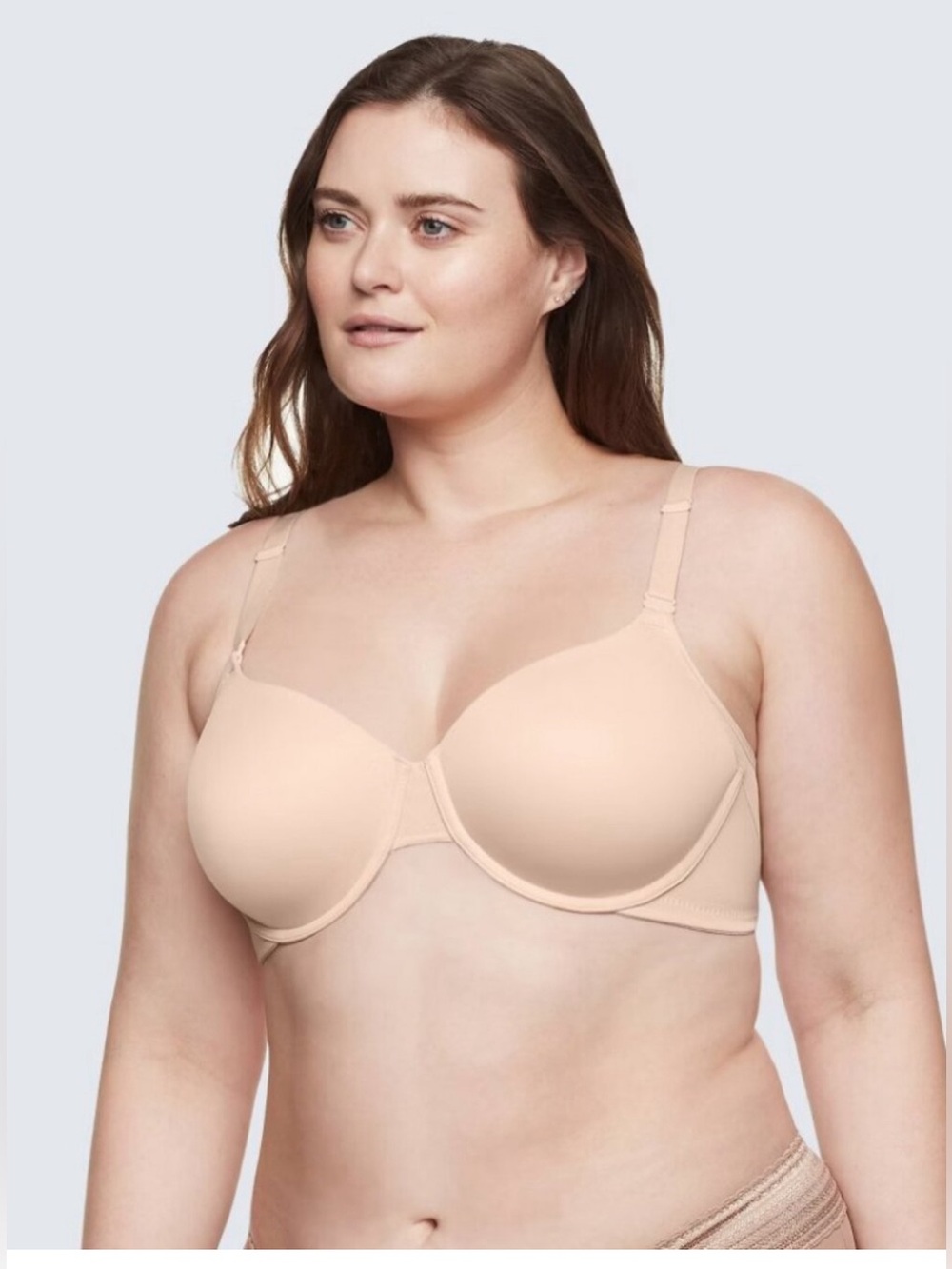 NWT Warner’s Simply Perfect Underwire T-Shirt Bra Beige Convertible 38DD